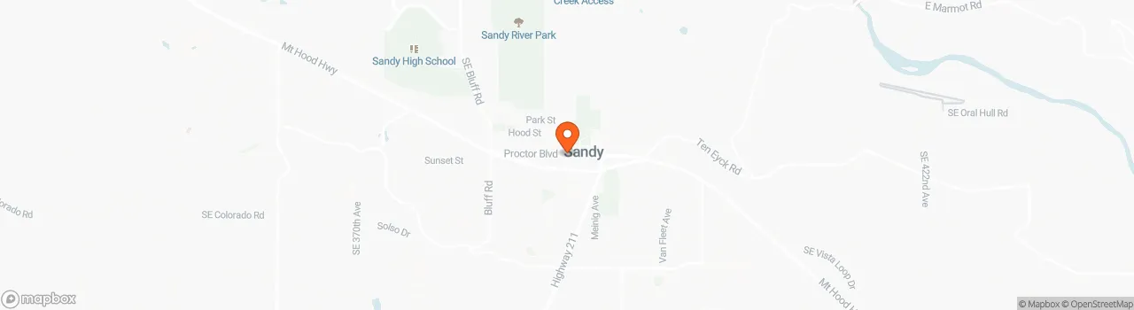 Map location for NOAH Certified Gooseneck Tiny House on Wheels 32’ x 8’ - Sandy, OR