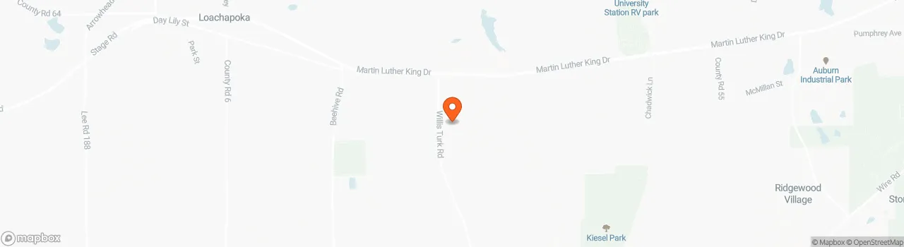 Map location for Luxurious 45-Foot Tiny Home on 21K Tri-Axle Gooseneck Trailer