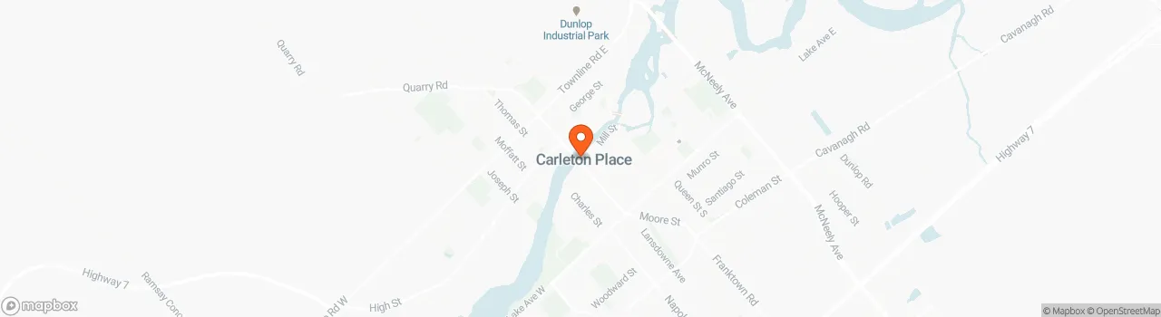 Map location for Cedar and poplar cabin on wheels
