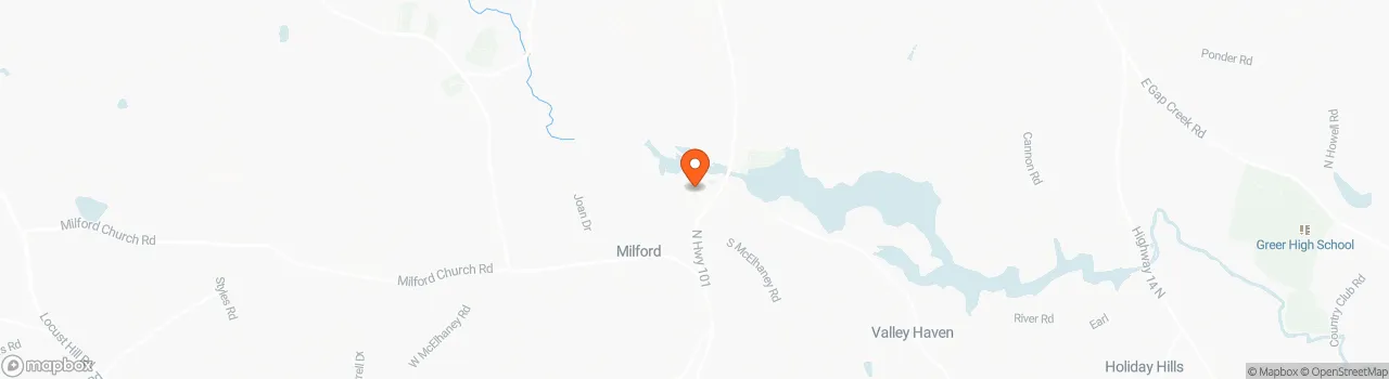 Map location for Charming tiny home on large wooded lot