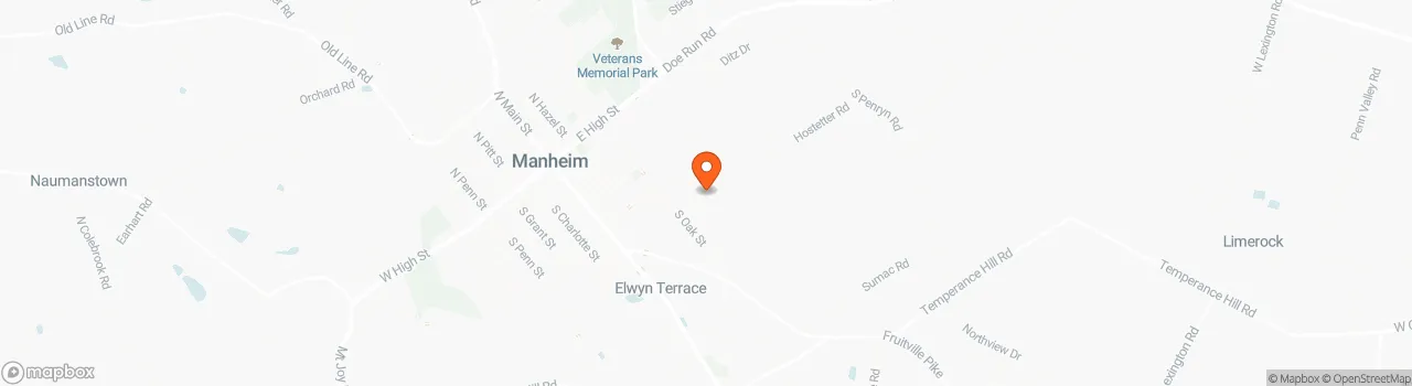 Map location for Pinecrest Log Cabin — $75,200