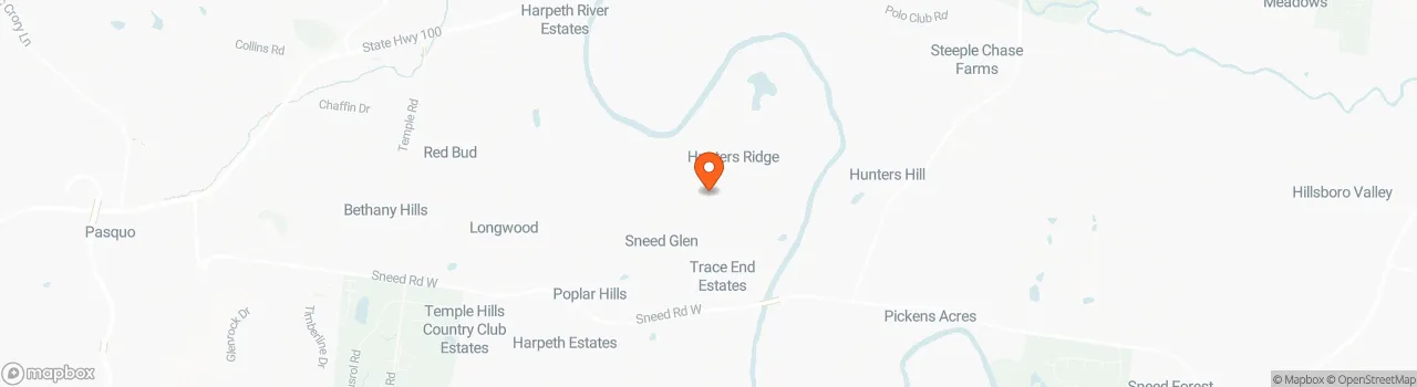 Map location for 2023 Tinyhome on 26’ trailer, custom cedar deck, screened in porch