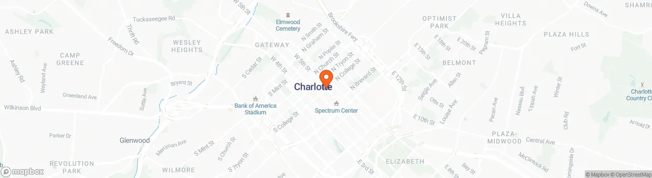 Map location for 1 Bed. 1 Bath tiny Home for Sale, Charlotte, NC
