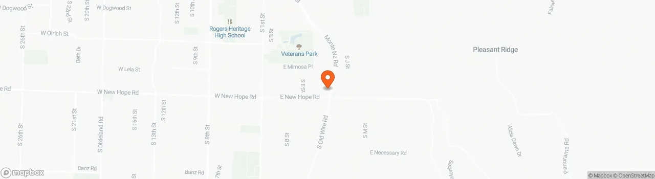 Map location for Close to Walmart’s Home Office, Pinnacle Hills Promenade, and Beaver Lake
