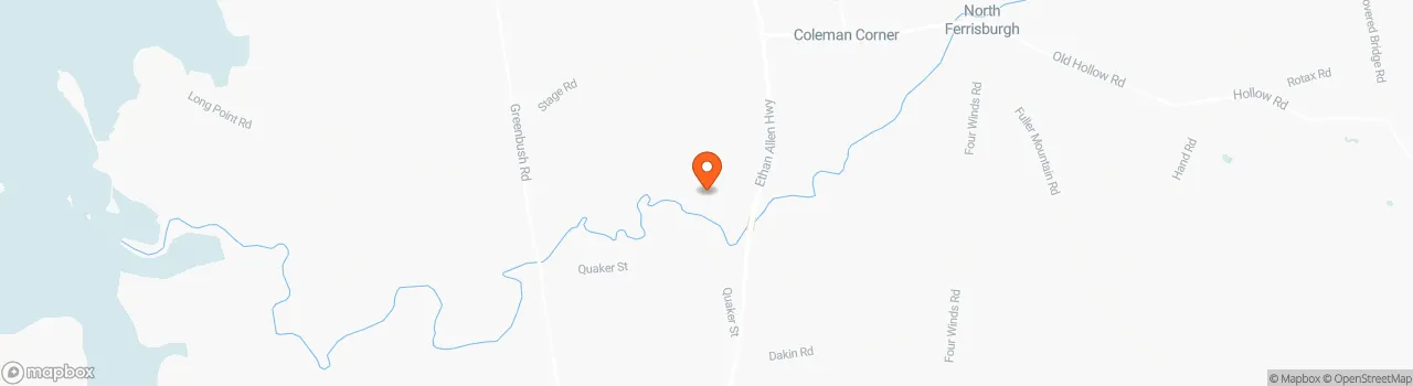 Map location for 2019 B&B Hoosic Tiny House - RVIA Certified, Clean Title, Vermont