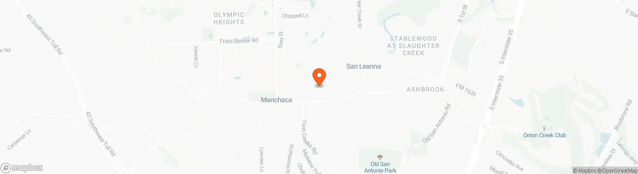 Map location for Tiny home for sale in South Austin/Manchaca
