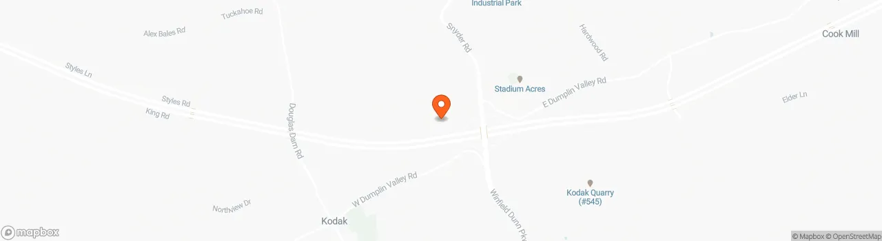Map location for Tiny Cabin