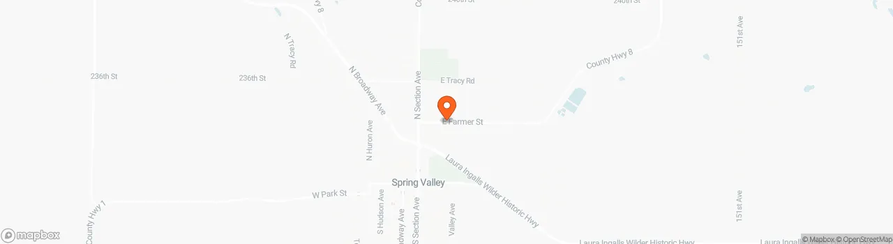 Map location for THOW in Minnesota